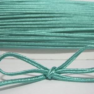 Yards Mm Aqua Green Soutache Braid Braided Cord Soutache Etsy