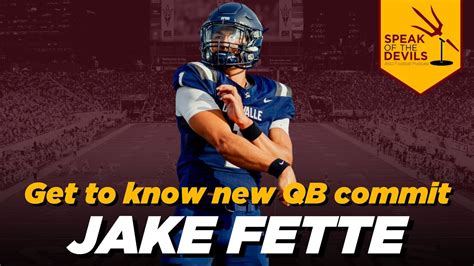 Get to know new ASU QB commit Jake Fette - YouTube
