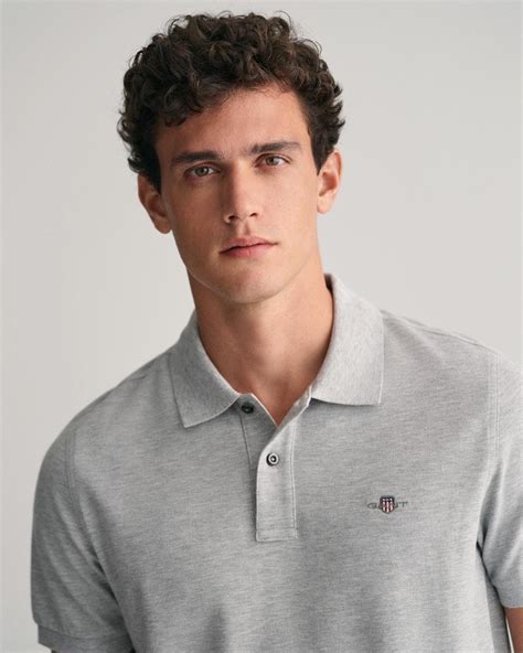 Gant Erkek Gri Regular Fit Polo Xl Pamuk Grey Melange Polo