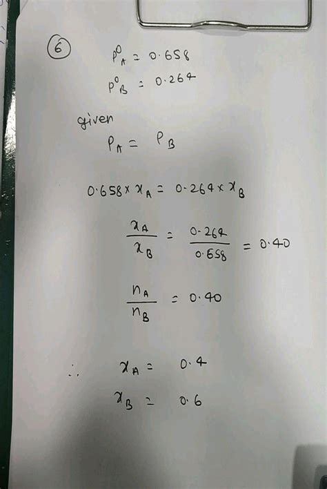 Heptane And Octane Form Ideal Solution At K The Vapour Pressures