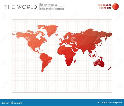 Polygonal World Map Stock Vector Illustration Of Polygon 160820244