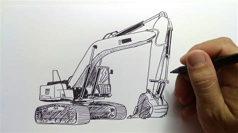 Gambar Mewarnai Excavator