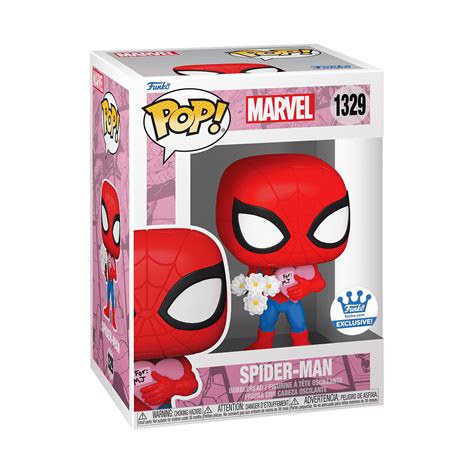 Buy Pop Spider Man With Flowers At Funko