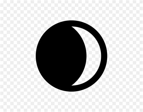 Waxing Crescent Moon Symbol - Crescent Moon Clipart Black And White ...