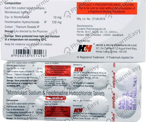 Hhfexo M Mg Strip Of Tablets Uses Side Effects Price