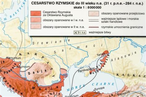 Cesarstwo Rzymskie Mapa Cienna Szkolna