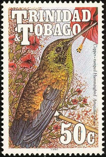 Jigsaw Puzzle Postage Stamp Hummingbird Trinidad And Tobago