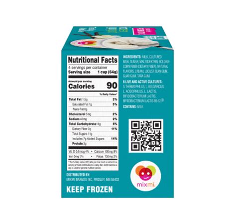 Mixmi Totally Vanilla Frozen Yogurt Cups Ct Kroger