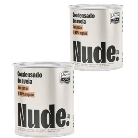 Duas Latas De Leite Condensado De Aveia 330g Nude Shopee Brasil