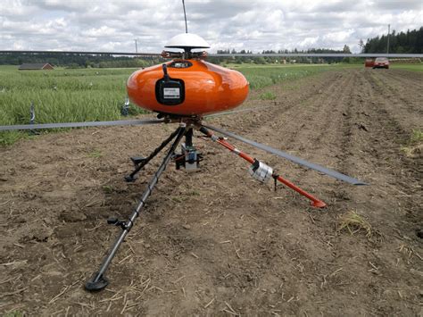 Spectral Imager Installed Under The Infotron It 180 Uav Helicopter