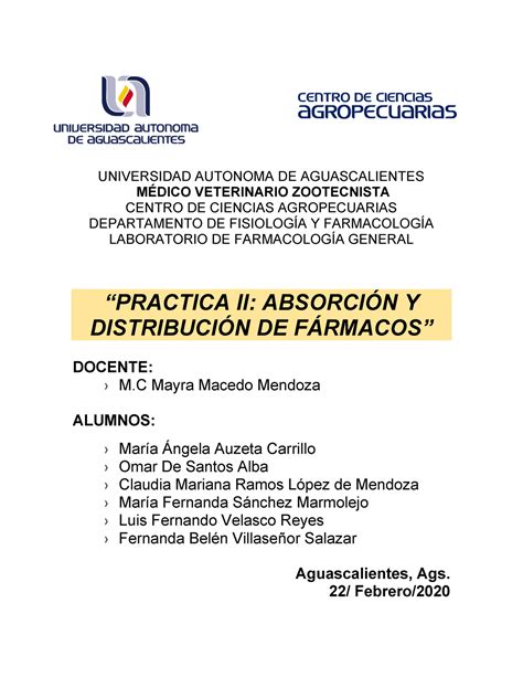 Practica Absorci N Distribuci N Universidad Autonoma De