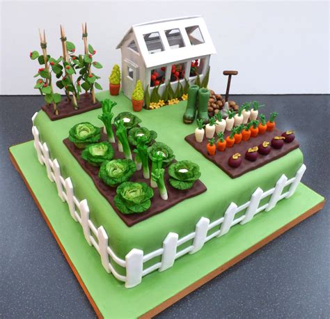 Gardeners Green House Inspired Birthday Cake Susie S Cakes