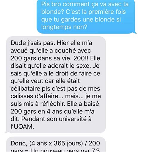 Un Math Maticien Apprend Que Sa Blonde A Couch Avec Gars Sant
