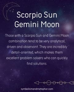 Scorpio Sun Gemini Moon Personality Traits