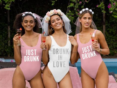 Bachelorette Party Bathing Suits Bridesmaid Bathing Suits Bride