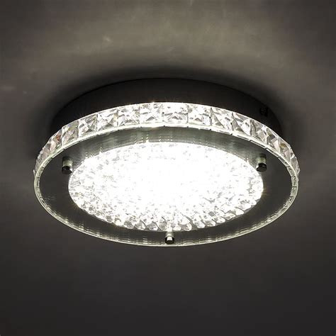 Buy Crystal Ceiling Light LED Flush Light Fixture 13 Inch Moden Crystal