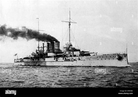 The Picture Shows The Warship Sms Thüringen A German Warship