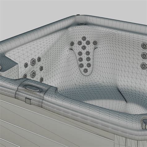 3D Model 3D Model Of Hot Tub Jacuzzi Nordic Spas Escape LS VR AR Low Poly CGTrader