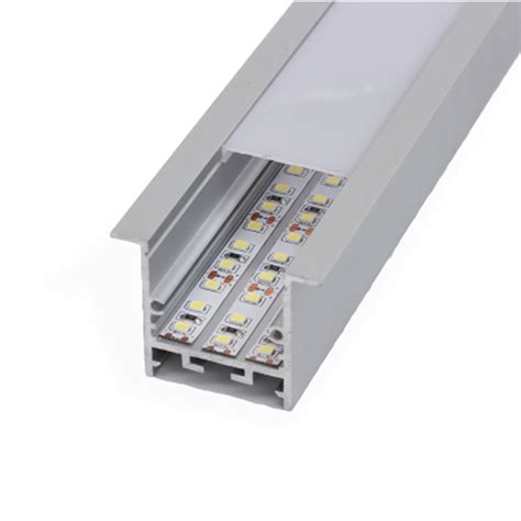 Perfil De Alum Nio Para Fita Led Embutido Mm Ecolight Vip Luz