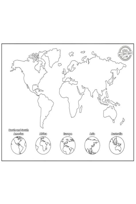 Free Printable World Map Coloring Pages in 2022 | World map coloring page, Coloring pages, Free ...