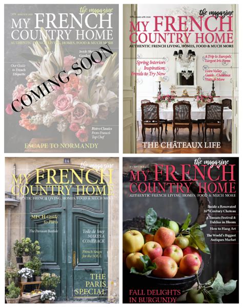 Subscribe To The Magazine My French Country Home My French Country