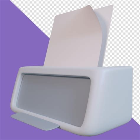 Premium PSD Printer Icon 3d Render Illustration