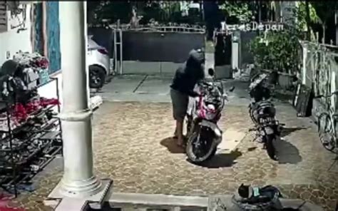 Viral Maling Motor Di Bekasi Beraksi Dalam Hitungan Detik Terekam Cctv