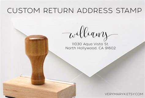 Rubber Stamp Address Stamp Wooden Calligraphy Custom Return Address Stamp Wooden Paper And Party