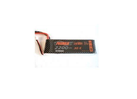 BATTERIA LIPO 7 4V 2200MAH 30C PRISMALIA TECHNOLOGY STILIDIVERSI