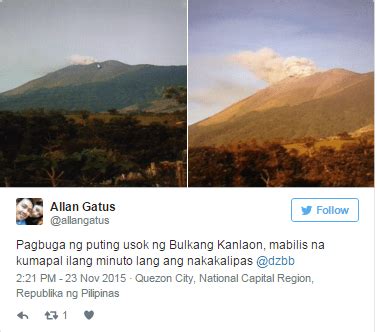 Kanlaon Volcano in Canlaon City, Negros Oriental Raised In Alert Level ...