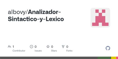 Github Albovy Analizador Sintactico Y Lexico