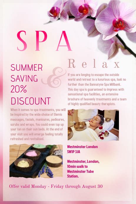 Spa Poster Template Postermywall