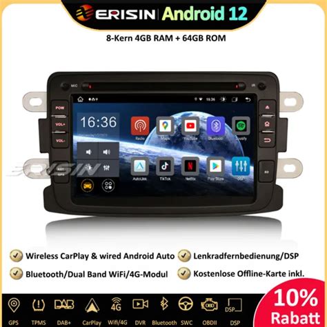 Core Dab Android Autoradio Gps Carplay Cd Renault Dacia Duster