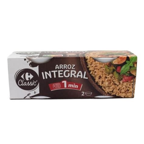 Arroz Redondo Integral Para Microondas Classic Carrefour Sin Gluten