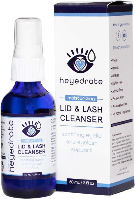 Amazon Heyedrate Lid And Lash Cleanser Oz Glass Bottle Pure