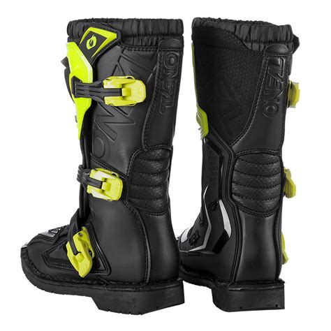 O Neal Rider Pro Youth Boots Yellow On