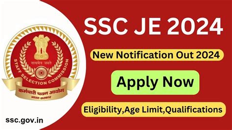 Ssc Je Exam Form Notification