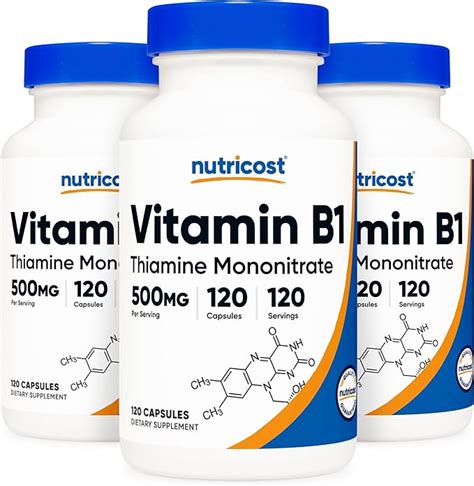 Amazon Nutricost Vitamin B Thiamin Mg Capsules