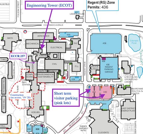 Cu Boulder Parking Map - Map Of Staten