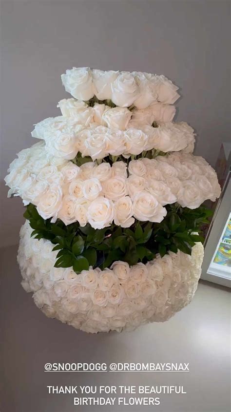 Kim Kardashian Gifted 'Beautiful Birthday Flowers' by Snoop Dogg