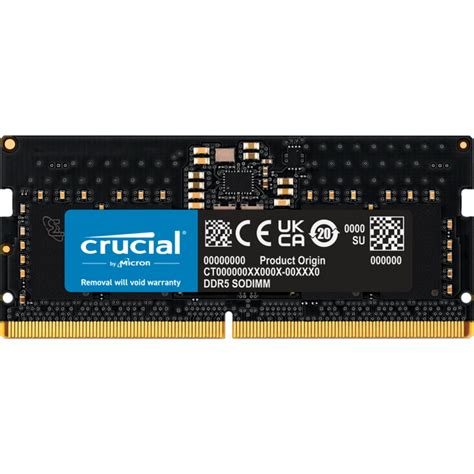 Модуль памяти для ноутбука SoDIMM DDR5 8GB 4800 MHz Micron (CT8G48C40S5 ...