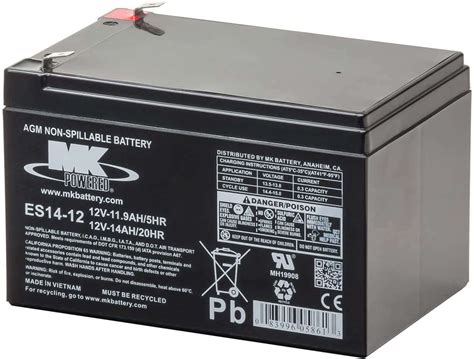 14ah MK ES14 12 Battery 12v Rechargeable Sealed Lead AGM