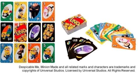 Uno Is Covered With Minions Uno Minions With Original Card