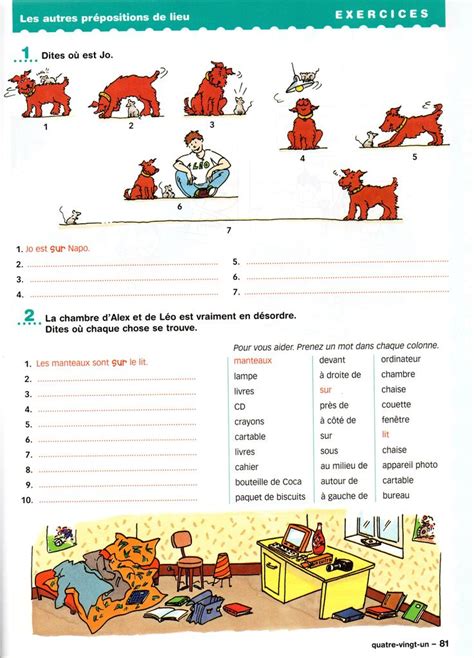 Les Prepositions De Lieu Fle