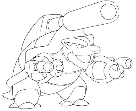 Mega Blastoise Coloring Pages At Free Printable Colorings Pages To Print And