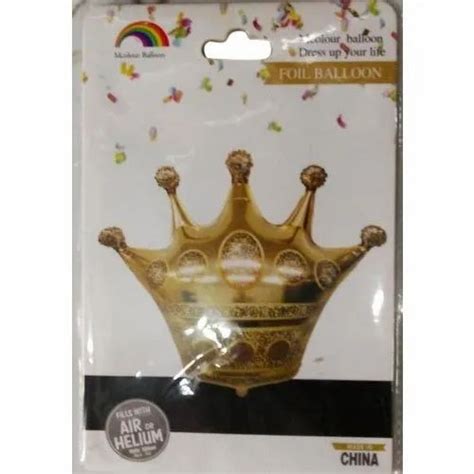 Party Crown Foil Balloon Packaging Type Packet At Rs Packet In Surat