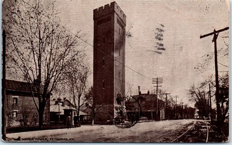 1909 Water Tower Fort Thomas Campbell County Kentucky Postcard Ebay