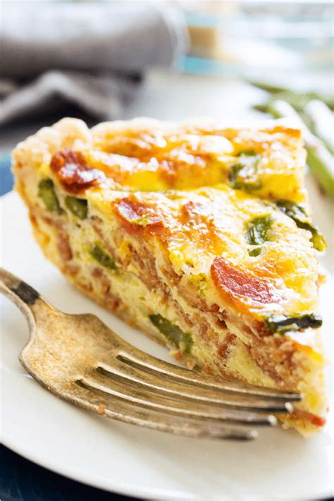 Asparagus Bacon Quiche Story - Dash of Sanity