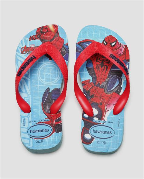 Chinelo Infantil Avengers Homem Aranha Azul Havaianas Fanlab Oficial