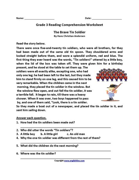 3rd Grade Reading Worksheets